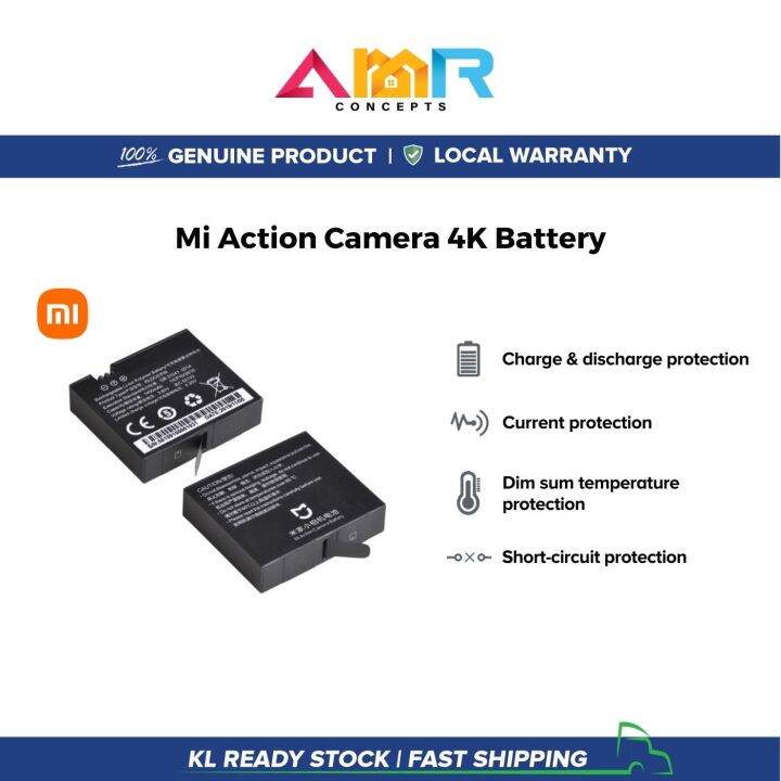 Mi Action Camera 4K battery rechargeable battery high quality video and