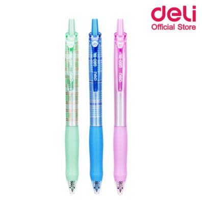 ปากกาเจล หมึกน้ำเงิน 0.5mm (แพ็ค 1 แท่ง) ปากกา อุปกรณ์การเรียน เครื่องเขียน ปากกาเจล ราคาถูก Deli G60 Gel Pen
