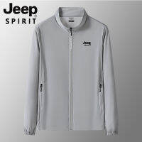 JEEP SPIRIT เสื้อผ้ากันแดดกลางแจ้งสุด2023สำหรับผู้ชายเสื้อผ้าสำหรับฤดูร้อนไอซ์เซ้นส์ระบายอากาศได้เสื้อผ้า UPF50มีฮู้ด UV สำหรับขี่จักรยาน