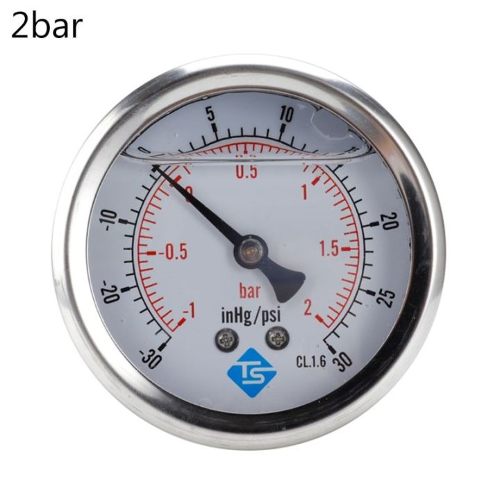 1/4 BSP Back Compound Pressure Vacuum Gauge Glycerine Filled Gauges ...