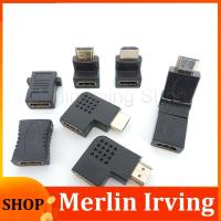 Merlin Irving Shop Male to Female Converter Adapter 90 270 Degree Right Angle 4K HD Connector Projetor Laptop HDMI-Compatible Extende