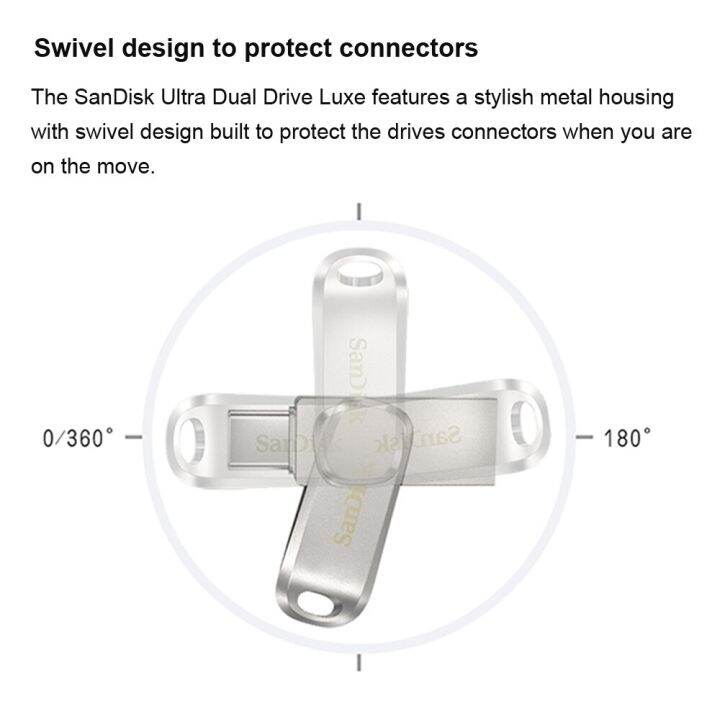 sandisk-ultra-dual-drive-luxe-128gb-usb-type-c-แฟลชไดรฟ์-32gb-256gb-usb3-1-otg-ไดรฟ์ปากกา-stick-150-เมตร-วินาที-original-pendrive-u-disk