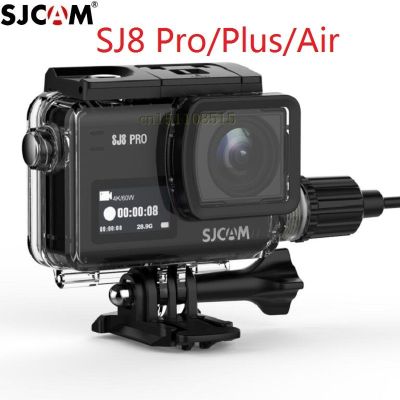 SJCAM ซองกันน้ำมอเตอร์ไซค์ของแท้สำหรับ SJCAM SJ8 Pro/Plus/Air Charging Housing กล้องแอคชั่นแคมเมราปกป้องเฟรมที่ชาร์จ