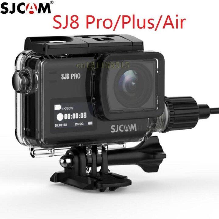 sjcam-ซองกันน้ำมอเตอร์ไซค์ของแท้สำหรับ-sjcam-sj8-pro-plus-air-charging-housing-กล้องแอคชั่นแคมเมราปกป้องเฟรมที่ชาร์จ