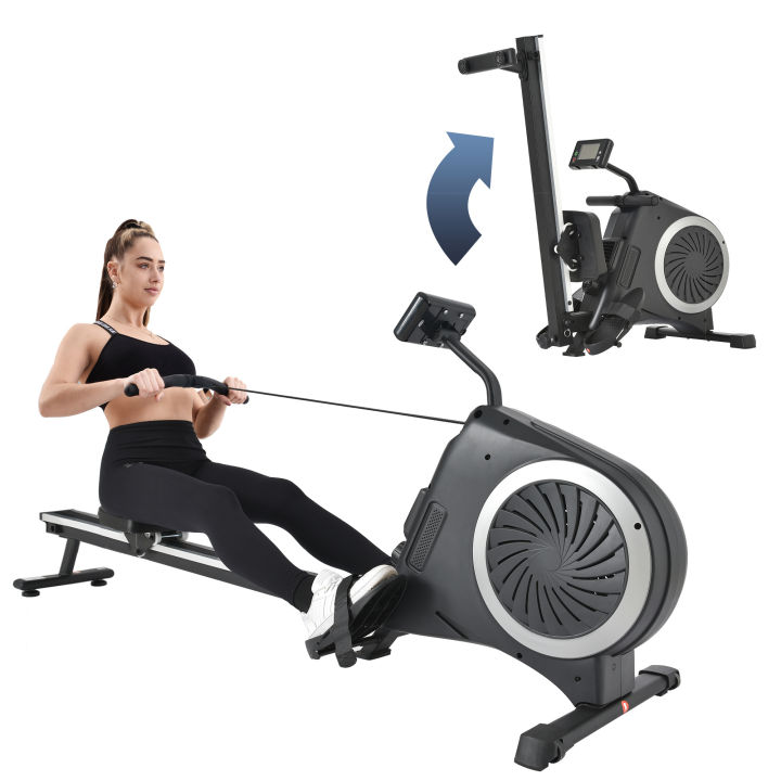 Rowing Machine for Home Use Indoor Foldable Rowing Machine Device Holder LCD