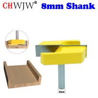 CHWJW 1PC Cleaning Bottom Router Bits with 8mm Shank2-3/16 Cutting Diameter for Surface Planing Router Bit