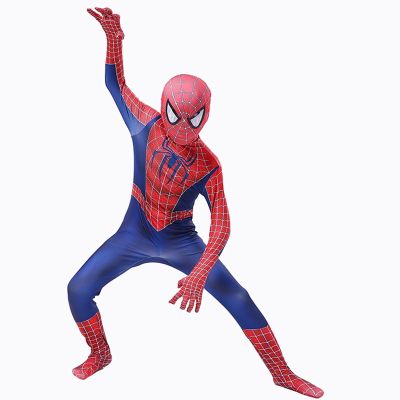 Kids Venom Costume Superhero Spiderman Costume Bodysuit for Kids Spandex Zentai Halloween Spider Man Cosplay Jumpsuit 3D Style