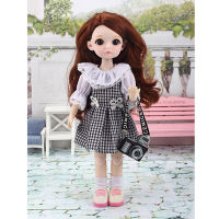 New 16 Cute BJD Dolls Toys for Girls 30CM 15 Movable Jointed Beauty Make-up Doll Fashion Dress Girls Gift BJD Toy