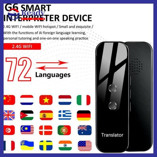 Ly เครื่องแปลภาษาอัจฉริยะ G6 แบบเรียลไทม์ 70 ภาษา พกพาง่าย  สําหรับเรียนรู้การเดินทาง | Lazada.Co.Th