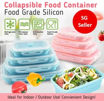 Silicone Collapsible Food Storage Container Lunch Box Used on Oven - China Food  Container and Portable Outdoor Box price