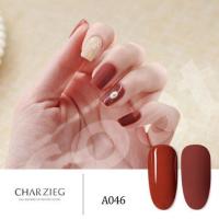 CHAR ZIEG gel polish ยาทาเล็บเจล สีเจล สียาทาเล็บเจล เนื้อสีแน่น ติดทนนาน 15 ml. รหัส 046(สีเจลต้องอบด้วยเครื่องUV/LEDเท่านั้น ไม่สามารถแห้งเองได้)