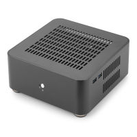 RGEEK L80S All Aluminum Chassis Small Desktop Computer Case PSU HTPC Mini itx pc houses with Power Supply