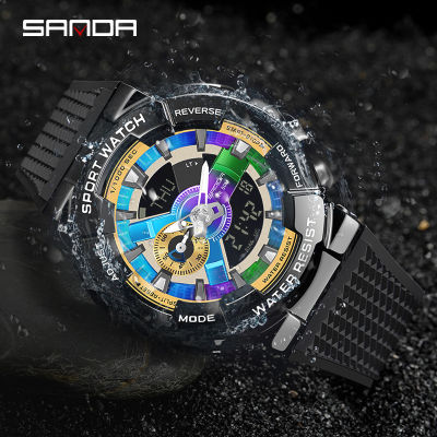 BASID Brand Sports Watch Men G Style Display Analog Digital LED Business Wristwatches Waterproof Swimming Shock Military Watches