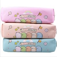 【DT】hot！ San-X SUMIKKO GURASHI Kawaii Fabric Pencil Bag Cute animal zipper Pen Box Storage bag For Kids stationery Boy girl friend gift