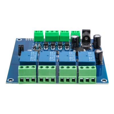 Modbus RTU 4 Way Relay Module 7-24V Relay Module Switch RS485/TTL Input and Output with Anti Reverse Protection