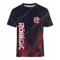 ROBLOX Pattern Printing Boys Fashion Tee Shirts Children Casual New Clothes  T Shirts Kids Summrt Short Sleeve Tops T Shirt