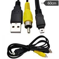 สาย USB กล้องดิจิตอลสายข้อมูล AV 8P สาย USB AM ถึง8P + สายเคเบิล RCA