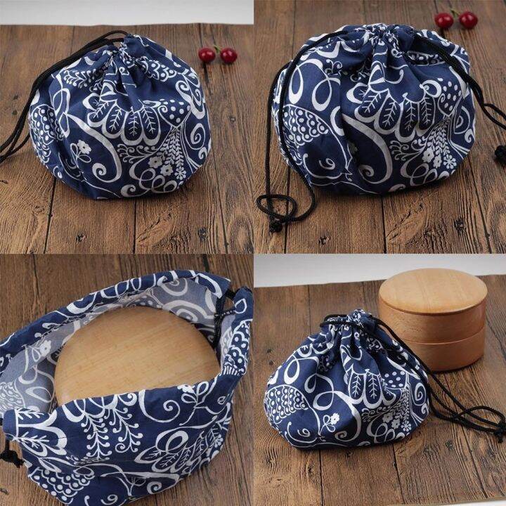 japanese-style-lunch-box-bag-drawstring-lunch-bag-bento-tote-pouch-portable-children-storage-box-travel-tableware-storage-bag