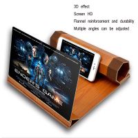 Mobile Phone 12 Inch Screen HD Anti-fog Radiation Video Magnifying Glass 7 Folding Magnetic Lazy Bracket Amplifier With Glasses