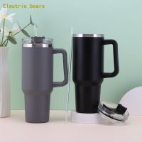 40Oz Mug Tumbler With Handle Insulated Tumbler With Lids And Straws Stainless Steel Coffee Cup Gift Outdoor Car Cup