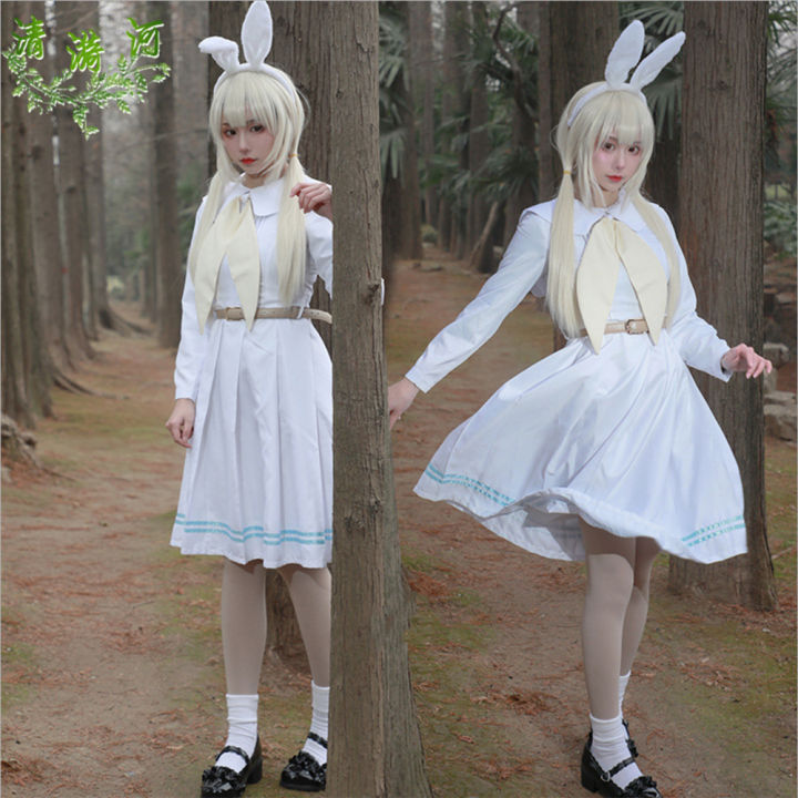 anime-cosplay-beastars-haru-costume-lolita-dress-women-japanese-school-uniform-white-rabbit-party-carnival-halloween-costume