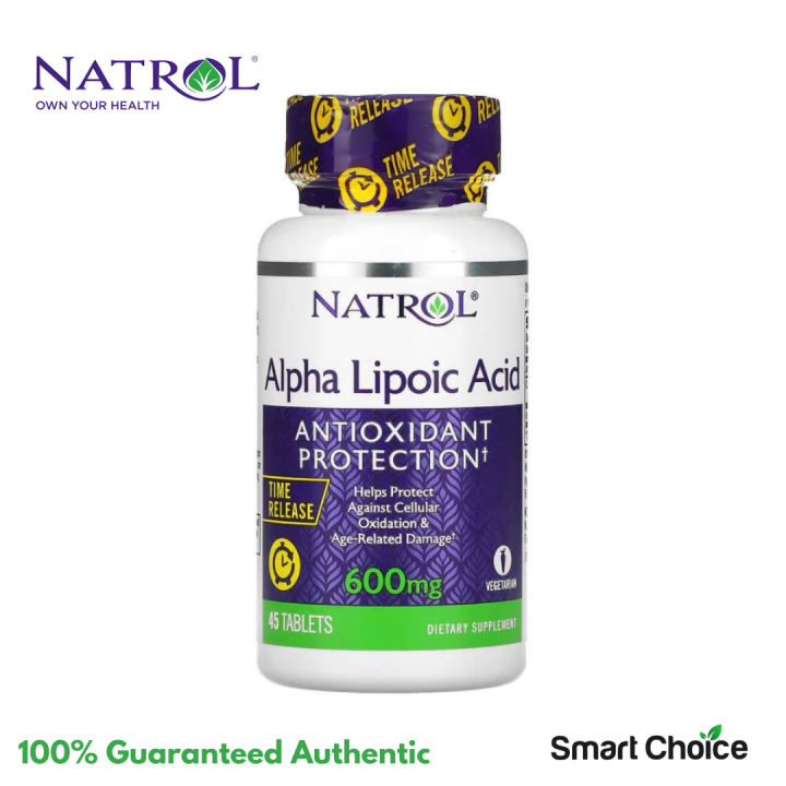 Natrol Alpha Lipoic Acid 600mg [45 Tablets] Time Release Lazada PH