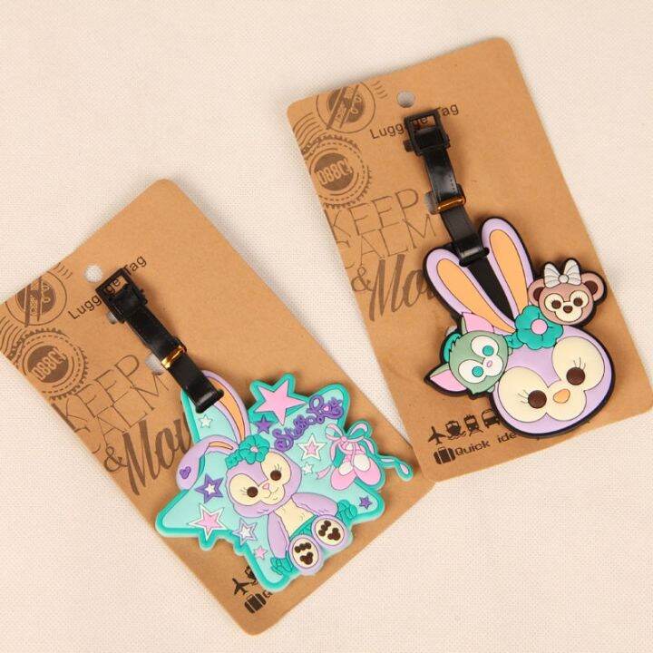 original MUJI Cartoon suitcase tag Sesame Street boarding pass Silicone