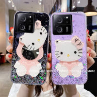 ปลอกอ่อน Xiaomi 13T Xiaomi13T Pro 5G เคส Phone Case แววดาวท้องฟ้าเคสโทรศัพท์กับน่ารัก Hellokitty ฝาหลังกระจกแต่งหน้า2023