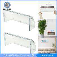 Talage 2ชิ้น Deflector โปร่งใสปรับได้ช่องแอร์ Deflector ที่ครอบช่องระบายอากาศ