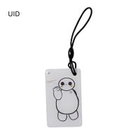 Multiple Choice 1Pcs UID S50 1K 13.56Mhz Changeable NFC Card RFID Rewritable IC Card Dropping Glue Keyfob Keychain Tags