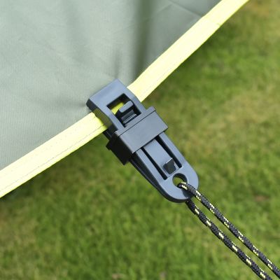 ◑✲♈ 1PC Tent Windproof Rope Barb Clip Awning Hook Clamp PP Fixed Buckle Canopy Camouflage Canvas Outdoor Shelter Camping Accessories