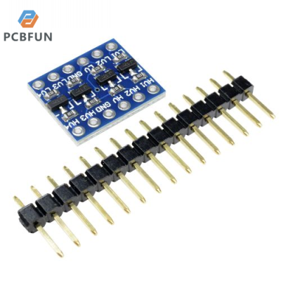 pcbfun ตัวแปลงระดับลอจิก I2C  แบบสองทิศทางโมดูล5V ถึง3.3V สำหรับ Arduino