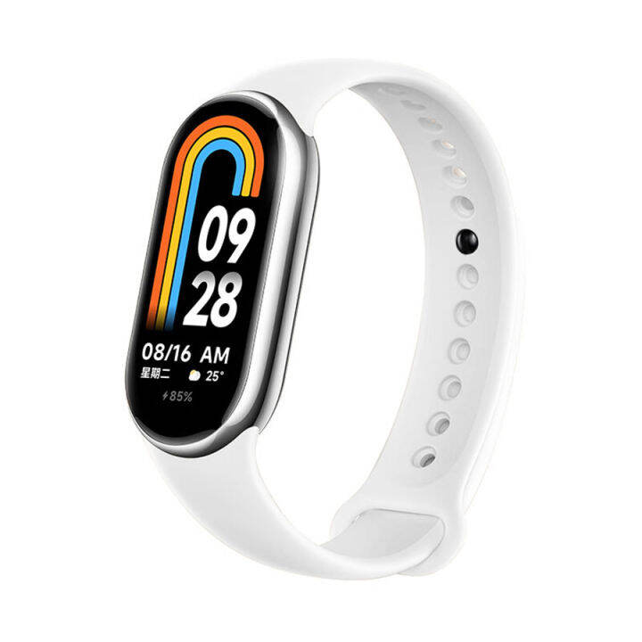 สายรัดสำหรับ-xiaomi-สมาร์ทแบนด์8-nfc-อะไหล่สร้อยข้อมือซิลิโคน-miband-สายรัดข้อมือ8-correa-mi-band-8อุปกรณ์สายรัดนาฬิกาสปอร์ต