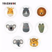 【LZ】☢▣  Cute Cartoon Cabinet Drawer Ceramic Animal Head Handle Childrens Room Pull Cabinet Door Bookcase Knob for Furniture