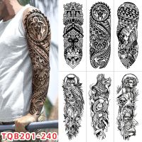 hot！【DT】☁♧  Dog Roma  Temporary Sticker Anubis Ancient Egypt Arm Fake Tatto Flash Tatoo Sleeve for Men Wome