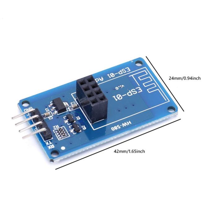 โมดูลตัวรับสัญญาณ-wifi-wi-fi-สำหรับ-esp-01-esp8266-อะแดปเตอร์โมดูล3-3v-5v-รองรับรองรับอาร์ดิวโนโหมดความปลอดภัย-wpa2