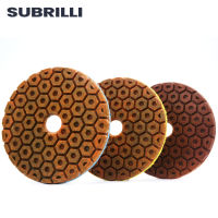 【cw】SUBRILLI 3PCS 4inch Diamond Metal Polishing Pads Copper Bond Grinding Wheel Floor Sanding Disc for Concrete Granite Marble Stone 【hot】