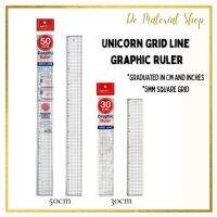 【small stationery】  ไม้บรรทัดกราฟิกเส้นตารางยูนิคอร์นขนาด30ซม. 50ซม.) UGR-505 UGR-305