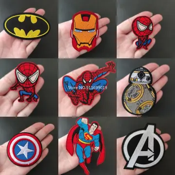 15pcs Spiderman Iron On Patches Patch Stickers Embroidered