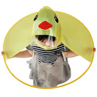 Cute Cartoon Yellow Duck Raincoat Children Baby Kids Raincoat Girls Boys Rain Coat Trench Poncho Outdoor UFO Student Rainwear