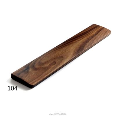 Walnut Wooden Mechanical Keyboard Wrist Rest with Anti-Slip Mat Ergonomic Gaming Desk Wrist Pad Support 61 87 104 Keys D04 20