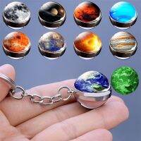 【CW】 System Keyring Side Glass keychain Ornament for Friend