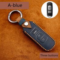 Remote Smart Car Key Case For Mazda 2 CX-5 Axela Atenza CX-7 CX-9 CX-3 CX-4 CX-8 MX5 M2 M3 M5 M6 GT Leather Keychain Cover Bag