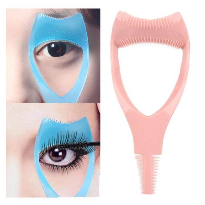 【CW】 Tools 3 1 Makeup Mascara Shield Guide Guard Curler Curling Comb Lashes Cosmetics Applicator