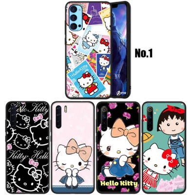 WA26 Hello Kitty Cartoon อ่อนนุ่ม Fashion ซิลิโคน Trend Phone เคสโทรศัพท์ ปก หรับ OPPO Find X3 Lite F19 Pro Plus A74 A95 Neo
