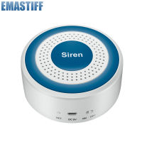 Wireless RF 433MHz mini alarm Siren Sound &amp; Light Indoor from 100DB Horn sirens for Tuya WIFI home secure Alarm system