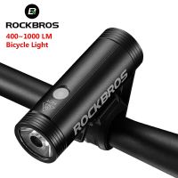 ROCKBROS ไฟติดรถจักรยานหน้าไฟจักรยาน1000LM ไฟหน้าจักรยาน4800Mah โคมไฟจอแอลอีดียูเอสบีชาร์จไฟได้สำหรับอุปกรณ์เสริมถนน MTB