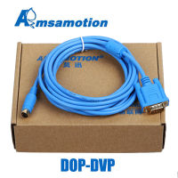 DOP-DVP สำหรับ Delta DOP-B Series HMI ถึง Delta DVP Series PLC 9-Pin Male &amp; Round 8-Pin CABLE