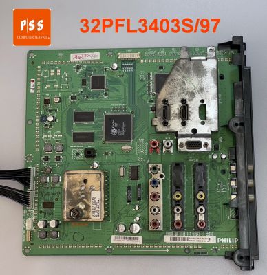 เมนบอร์ด TV 32 นิ้ว Philips รุ่น 32PFL3403S/97 , 32PFL3403S  แท้มือสองถอด จากจอแตก ผ่านการเทสแล้ว เปิดติดขึ้นภาพ HDMI ใช้ได้ทุกช่อง 950