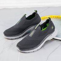 (พร้อมส่ง) Skechers_ GO WALK HYPER BURST ใหม่ รองเท้าสลิปออนลําลอง เบาพิเศษ ขนาดใหญ่ สําหรับผู้ชาย